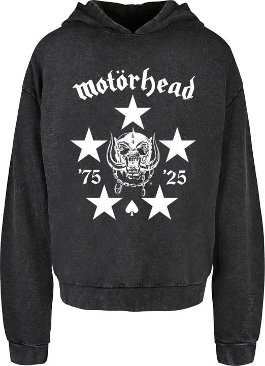 Produktbild Merchcode Motorhead - 50th BMG Logo Acid Washed Oversized Hoody - 193717 (S)