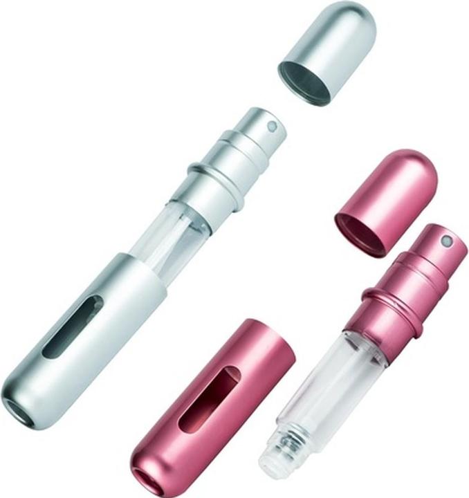 Produktbild Twist & Spritz Refillable Atomiser Spray (2er Pack in Rosa und Silber) (50 g)