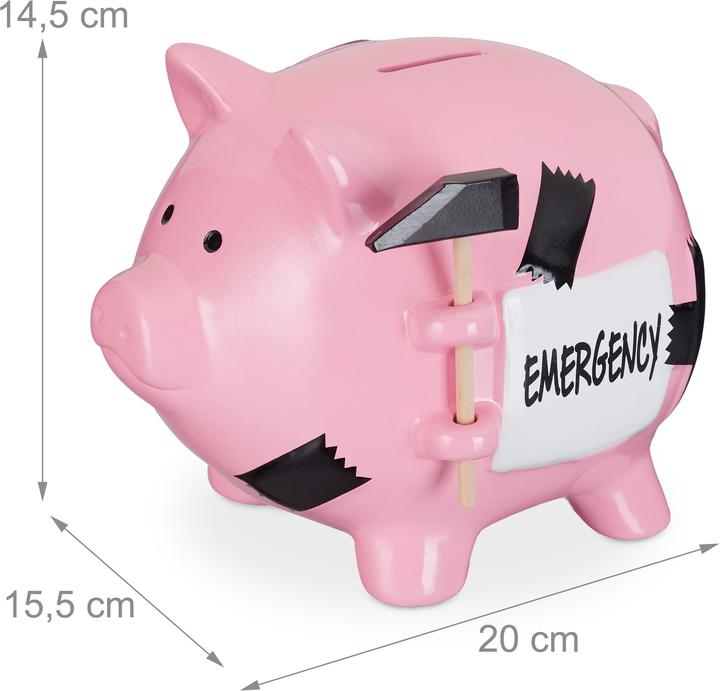 Immagine prodotto Relaxdays Salvadanaio (15,5 x 20 x 14,5 cm)