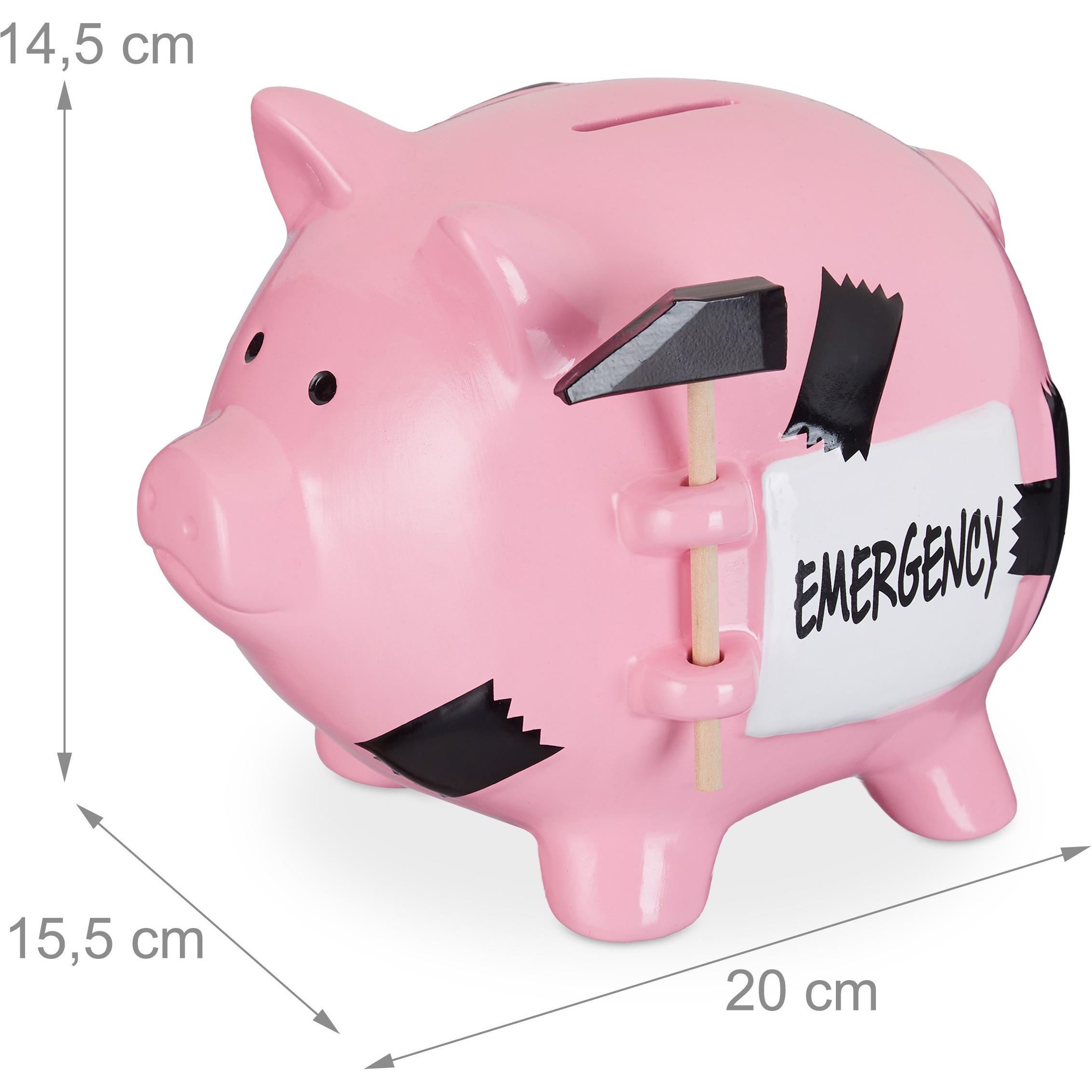 Thumbnail - Relaxdays, Spardose, Sparschwein (15.5 x 20 x 14.5 cm)