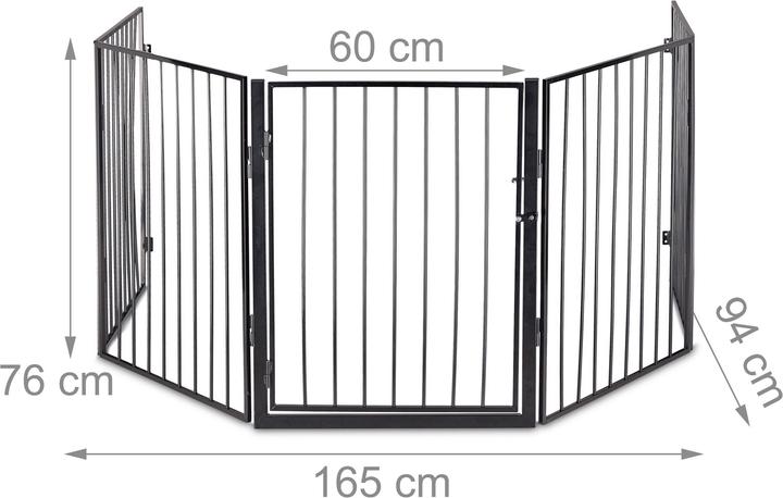 Image du produit Relaxdays Barrière cheminée (300 x 1,5 x 76 cm)