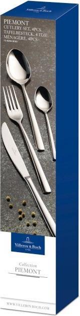 Image du produit Villeroy & Boch Tafelbesteck 4tlg. Piemont (4 pièce(s), Set de couverts)