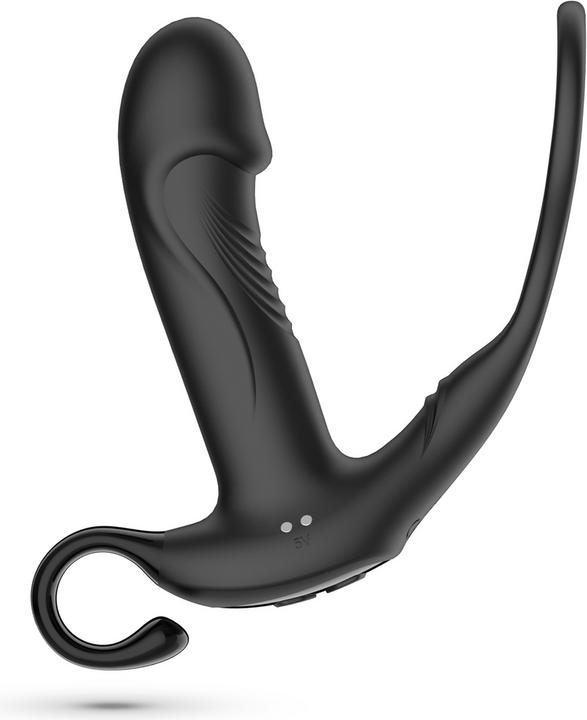 Crushious Magoo - Vibrating and Thrusting Prostate Massager with Cockring and Remote Control - Black