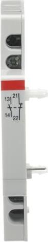 Actual product image ABB Contact Auxiliare. 1NO+1NF 24VAC/DC 10A