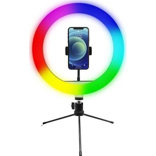 Wp Ringlicht Powerton 10" Studio-Ringlicht, RGB-LED, schwaches Licht, einstellbare Lichtfarbe und -inte, Weiteres Smartp...