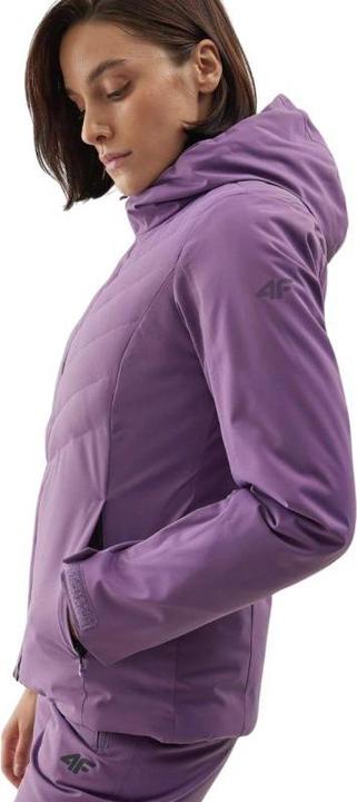 Actual product image 4F Ladies' ski jacket F122 dark purple 4FAW23TJACF122 50S (50)