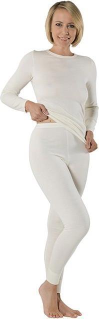 Actual product image Eusana Damen Langarm Leibchen mit Rundausschnitt L ivoire (L)