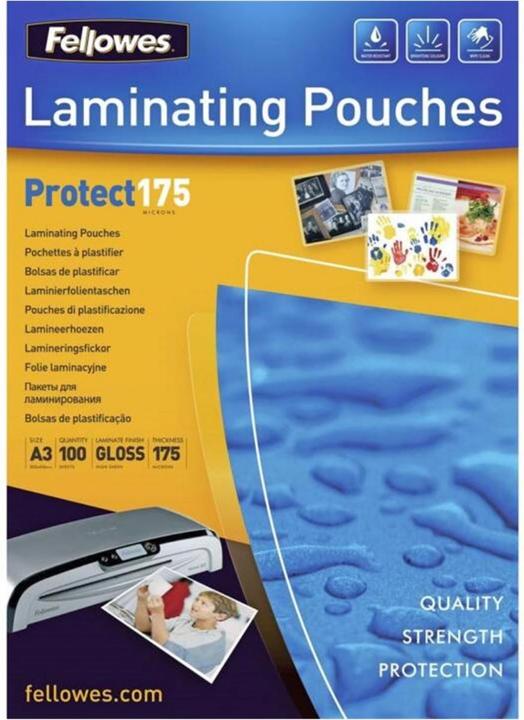 Immagine prodotto Fellowes Proteggere 175 (A3, 100 pz., 175 µm)
