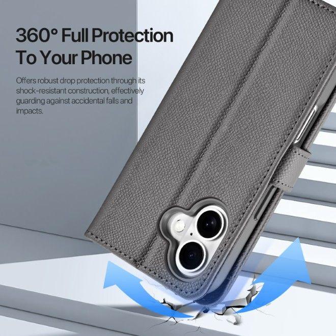 Immagine prodotto Dux Ducis Lawa Series MagSafe Kunstleder Bookcover Hülle (Apple iPhone 17)