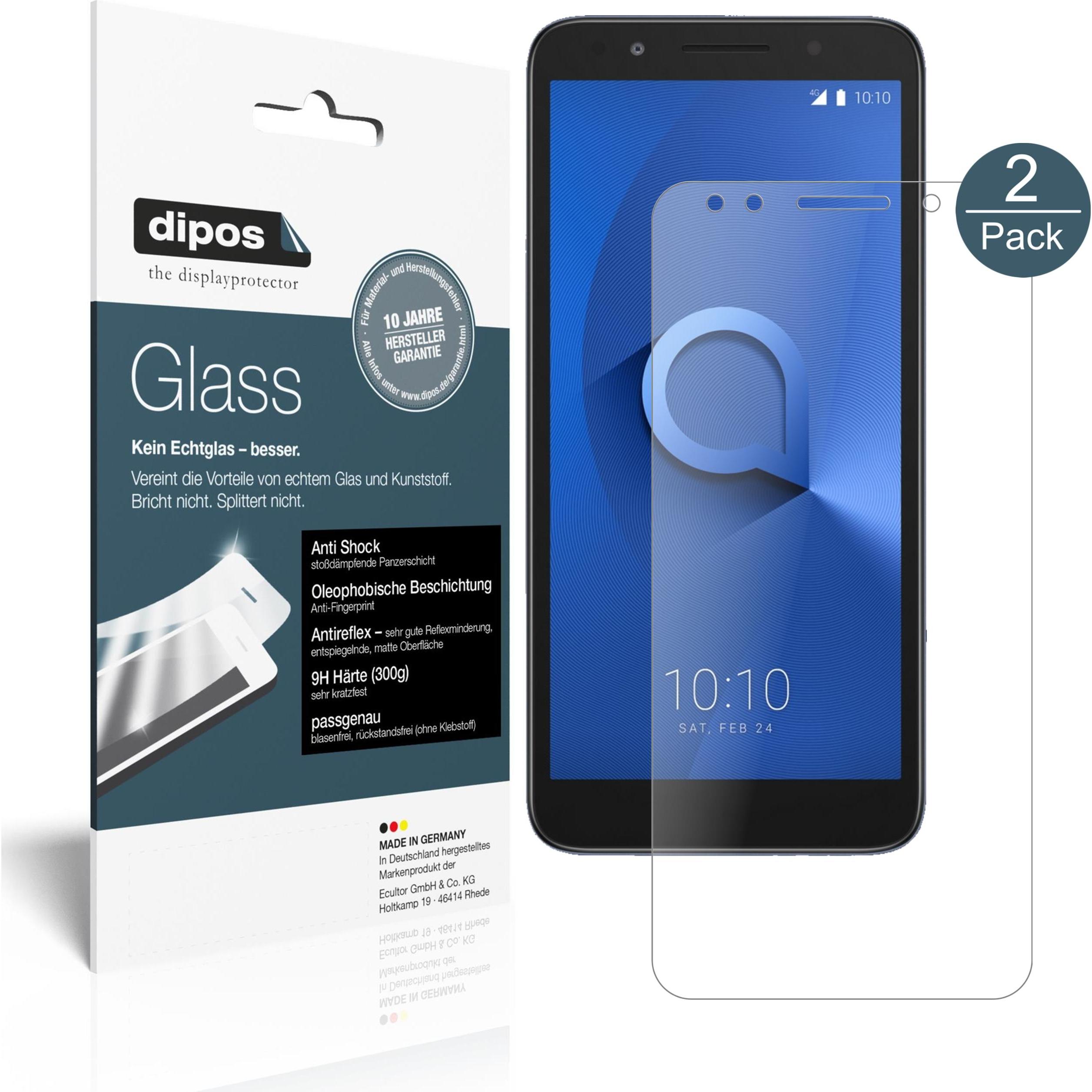 Dipos Displayschutz Anti-Shock (1 Stück, Alcatel 1X (2019)), Smartphone Schutzfolie, Transparent