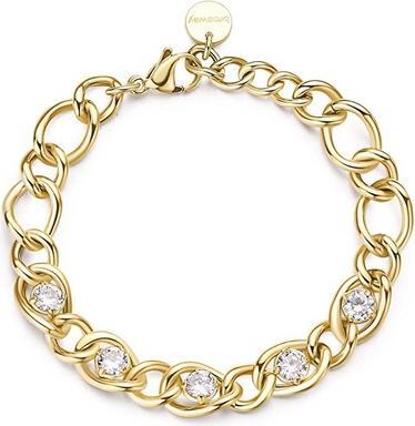 Actual product image Brosway - Distinctive gold-plated bracelet with cubic zirconia Ribbon BBN40