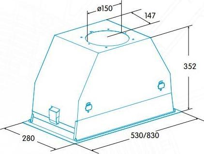 Produktbild Edesa ECG-5831 GBK (Flachschirmhaube)