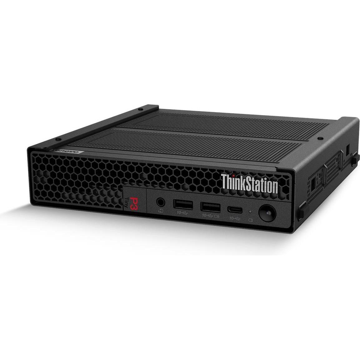 Lenovo Thinkstation P3 Tiny (1000 GB, 32 GB, Intel Core i7-14700T), PC, Schwarz