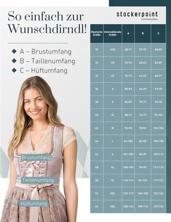 Image du produit Stockerpoint Dirndl Mini Amena avec Tablier à Dentelle (44)