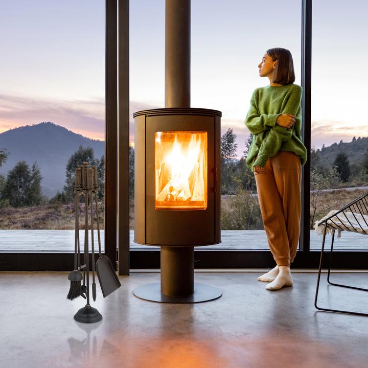 Image du produit Relaxdays Set de 5 couverts de cheminée