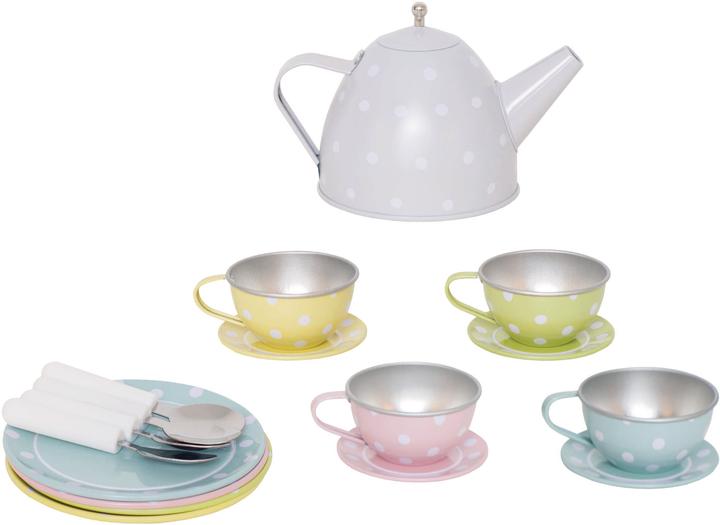 Jabadabado Service à thé Play-utensils en étain