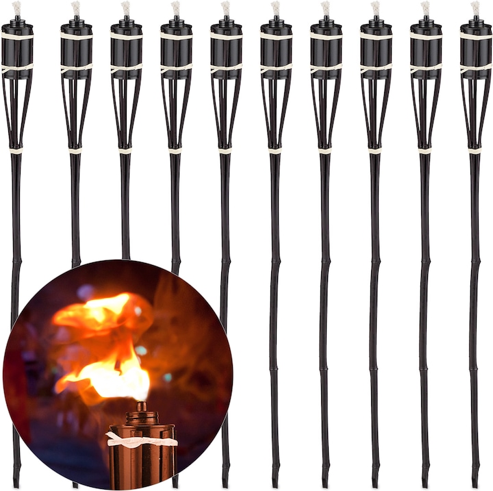 Actual product image Relaxdays Garden Torch