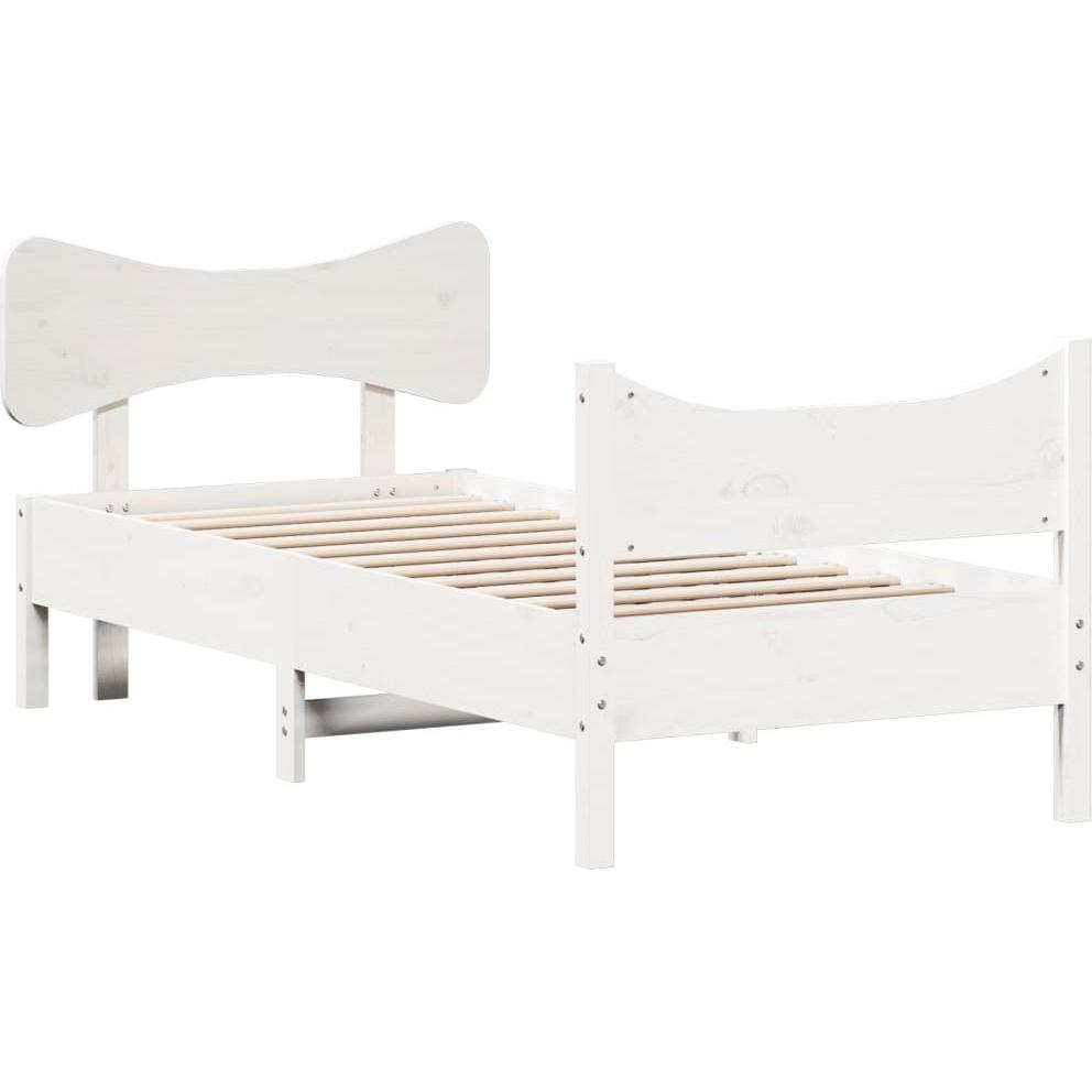 Thumbnail - VidaXL, Bett, Bett mit Kopfteil Kiefer (90 x 190 cm)