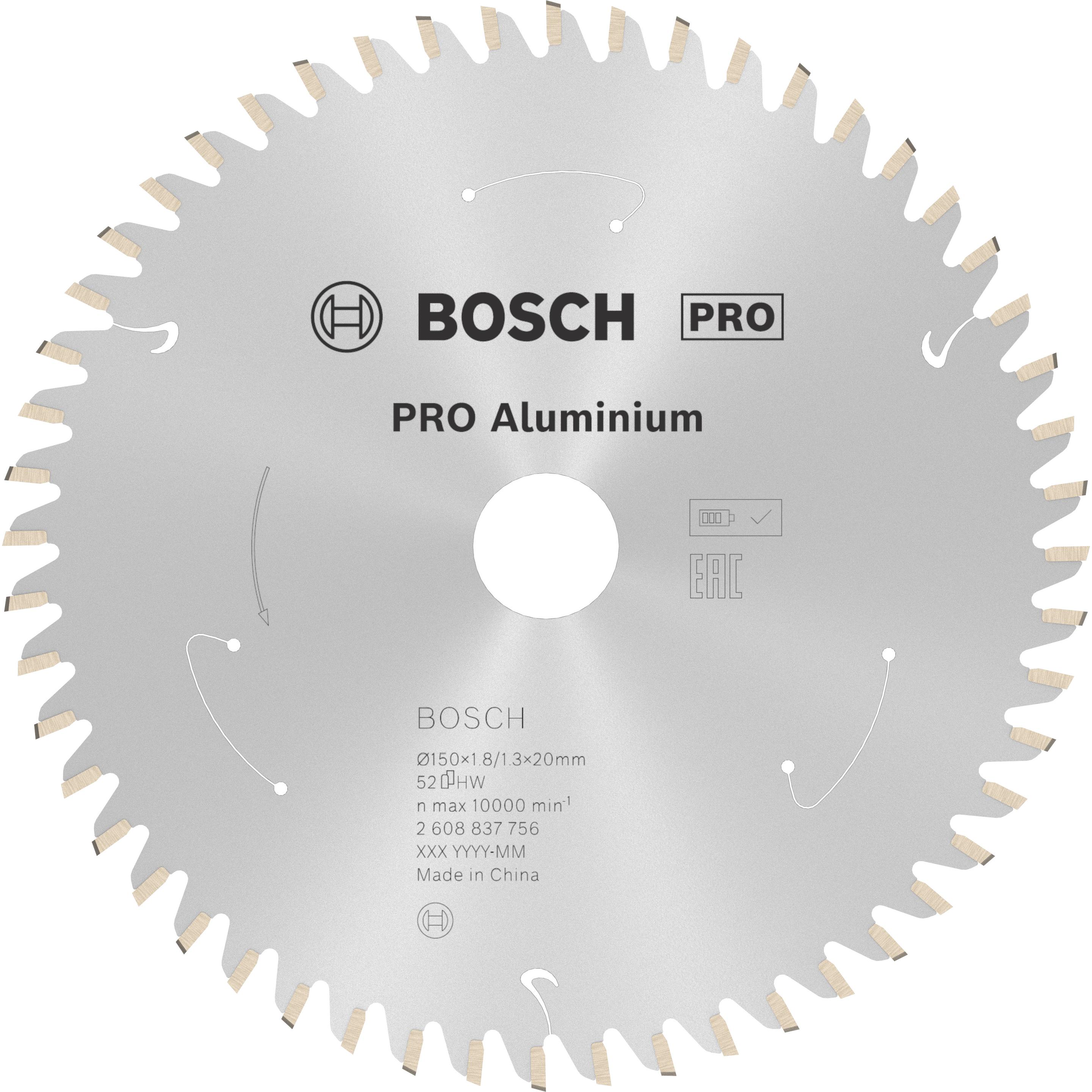 Bosch Professional Zubehör, Sägeblatt, PRO Aluminium cordless Kreissägeblatt, 150 x 1,8 x 20 mm
