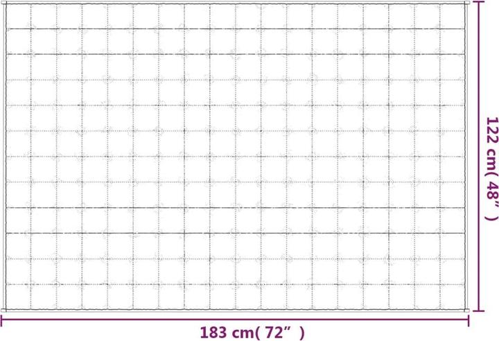 Immagine prodotto vidaXL Gewichtsdecke (183 x 122 cm)