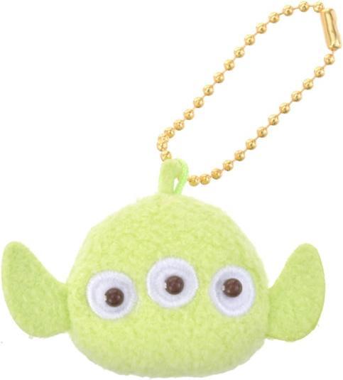 Actual product image Disney Little Green Men/Alien plush keyring pendant