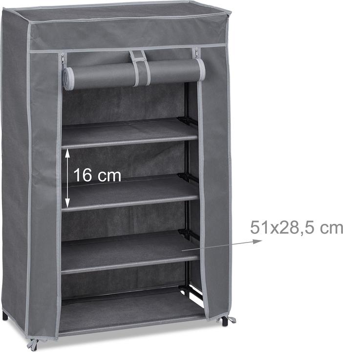 Immagine prodotto Relaxdays Scarpiera salvaspazio (60 x 30 x 90 cm)
