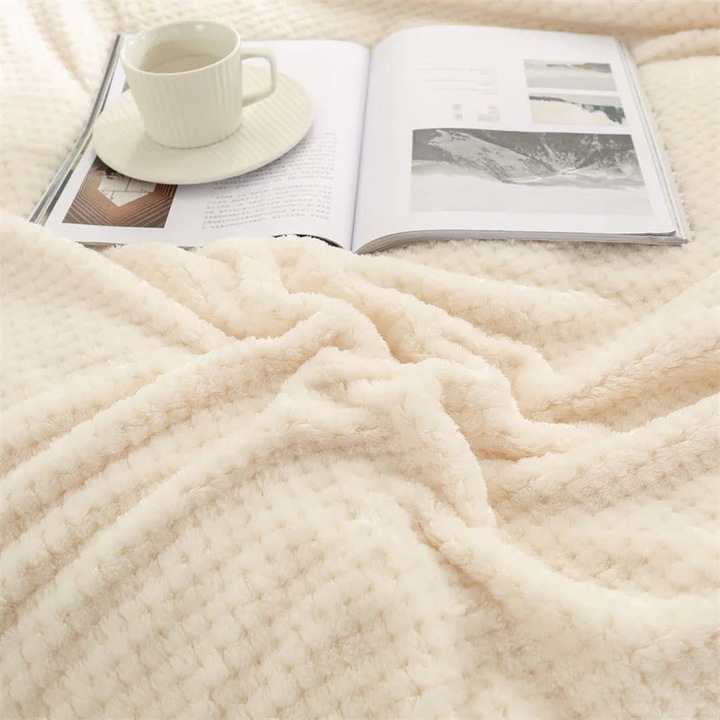 Produktbild Alopini Babydecke Weiches Fleece Kleinkind Dicke Steppdecke Bettwäsche Swaddle Wrap Blanket (70 x 100 cm)