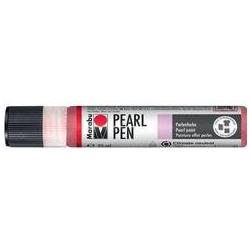 Marabu, Künstlerfarbe + Bastelfarbe, Perlenfarbe Pearl Pen, 25 ml, schimmer-schwarz im Liner, auf Wasserbasis, trocknet ...