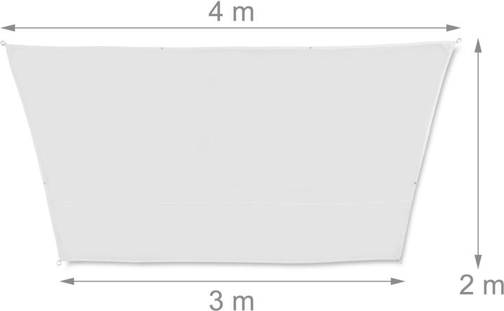 Produktbild Relaxdays Sonnensegel (400 x 200 x 0.1 cm)