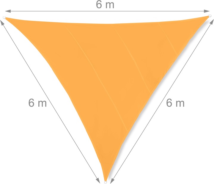 Actual product image Relaxdays Shade sail (600 x 510 x 0.1 cm)