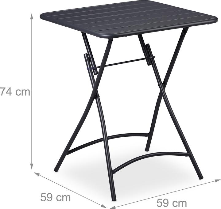 Produktbild Relaxdays Balkontisch (59 cm)