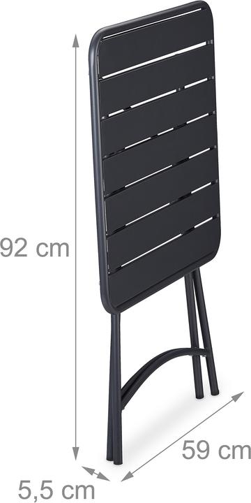 Produktbild Relaxdays Balkontisch (59 cm)