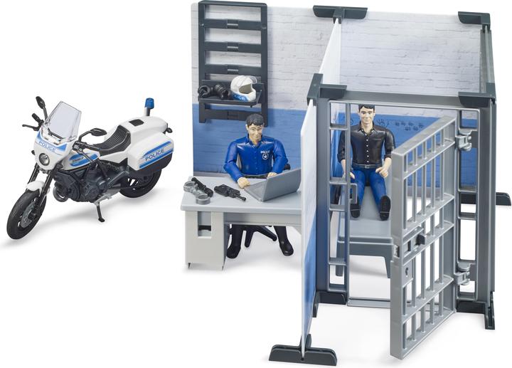 Actual product image Bruder Police station with police motorcycle