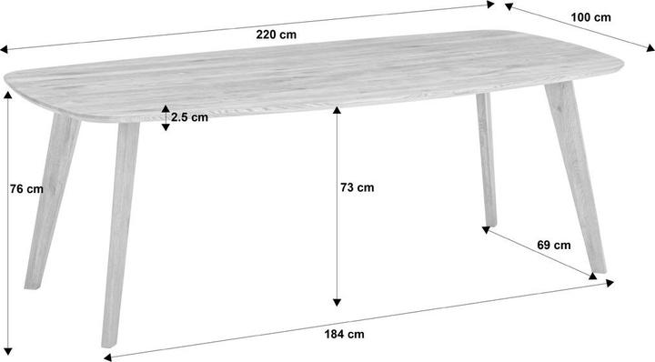Produktbild edy&liv Venta Table (220 x 110 x 76 cm)