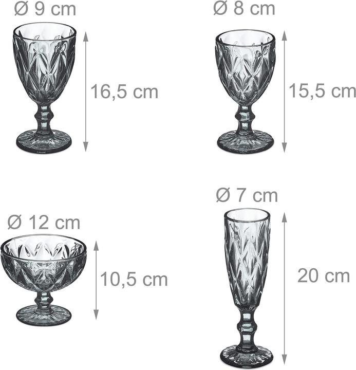 Produktbild Relaxdays 7 tlg. Gläserset (1.30 l, 1x)