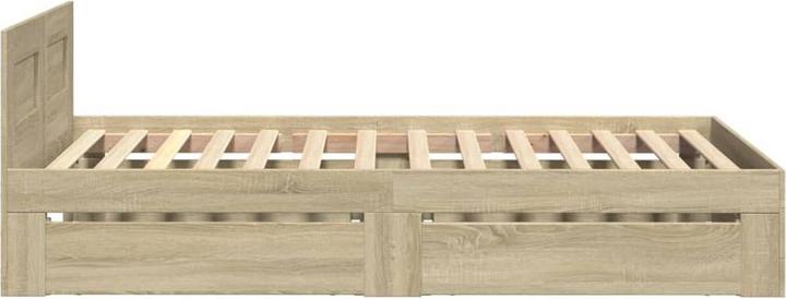 Actual product image VidaXL Bed frame with headboard (100 x 200 cm)