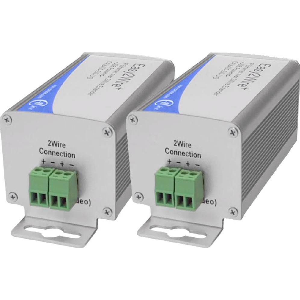 Renkforce RF-2982884 Netzwerkverlängerung 2-Draht Reichweite (max.): 400m 2 St. 100MBit/s ohne PoE-, Netzwerk Zubehör