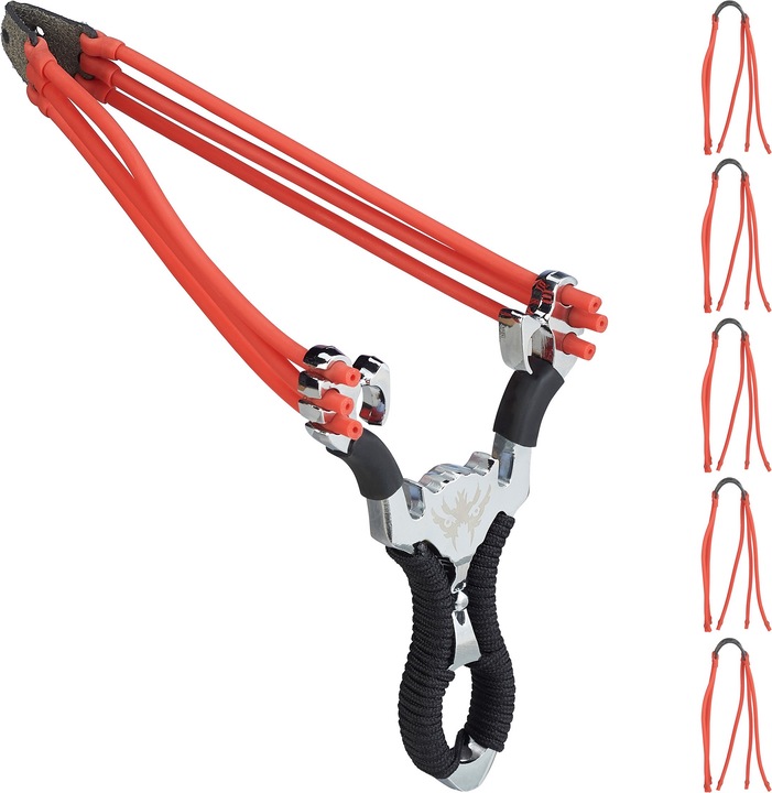 Actual product image Relaxdays Steinschleuder