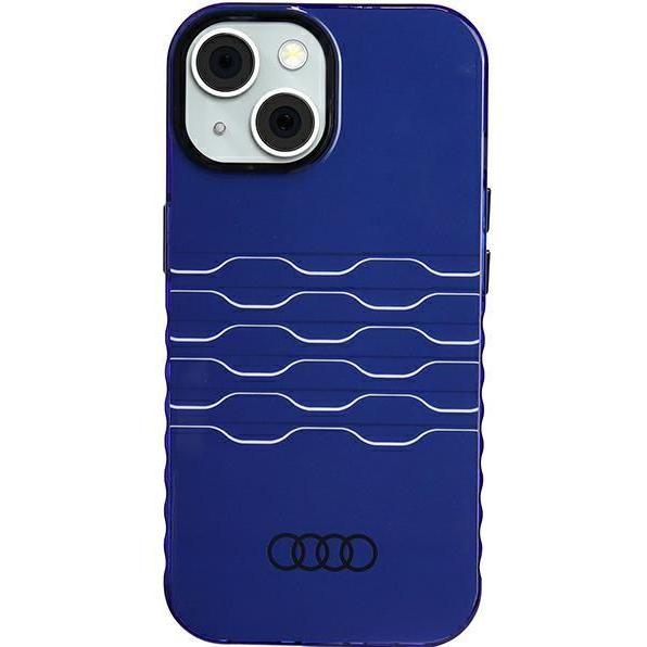Audi IML MagSafe Case iPhone 15 / 14 / 13 6.1" niebieski/navy blue hardcase AU-IMLMIP15-A6/D3-BE (Apple iPhone 15), Smar...