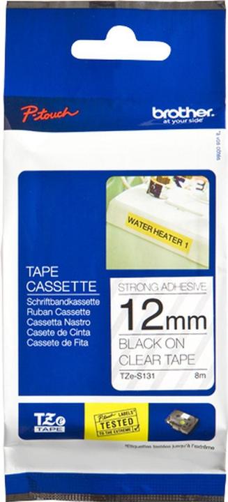 Produktbild Brother TZe-S131 (1.20 cm, Schwarz, Transparent)