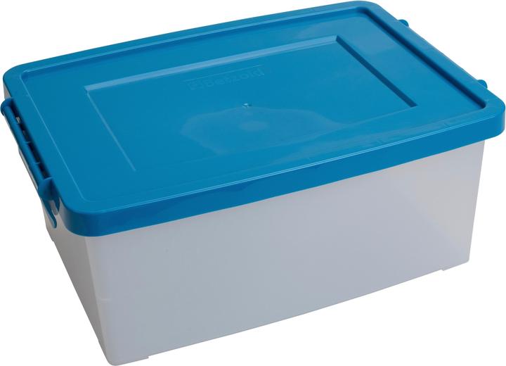Actual product image Betzold Aufbewahrungsbox, 16 x 39,5 x 27,5 cm, weiss-transparent, bunt (39.50 cm, 11.60 l)