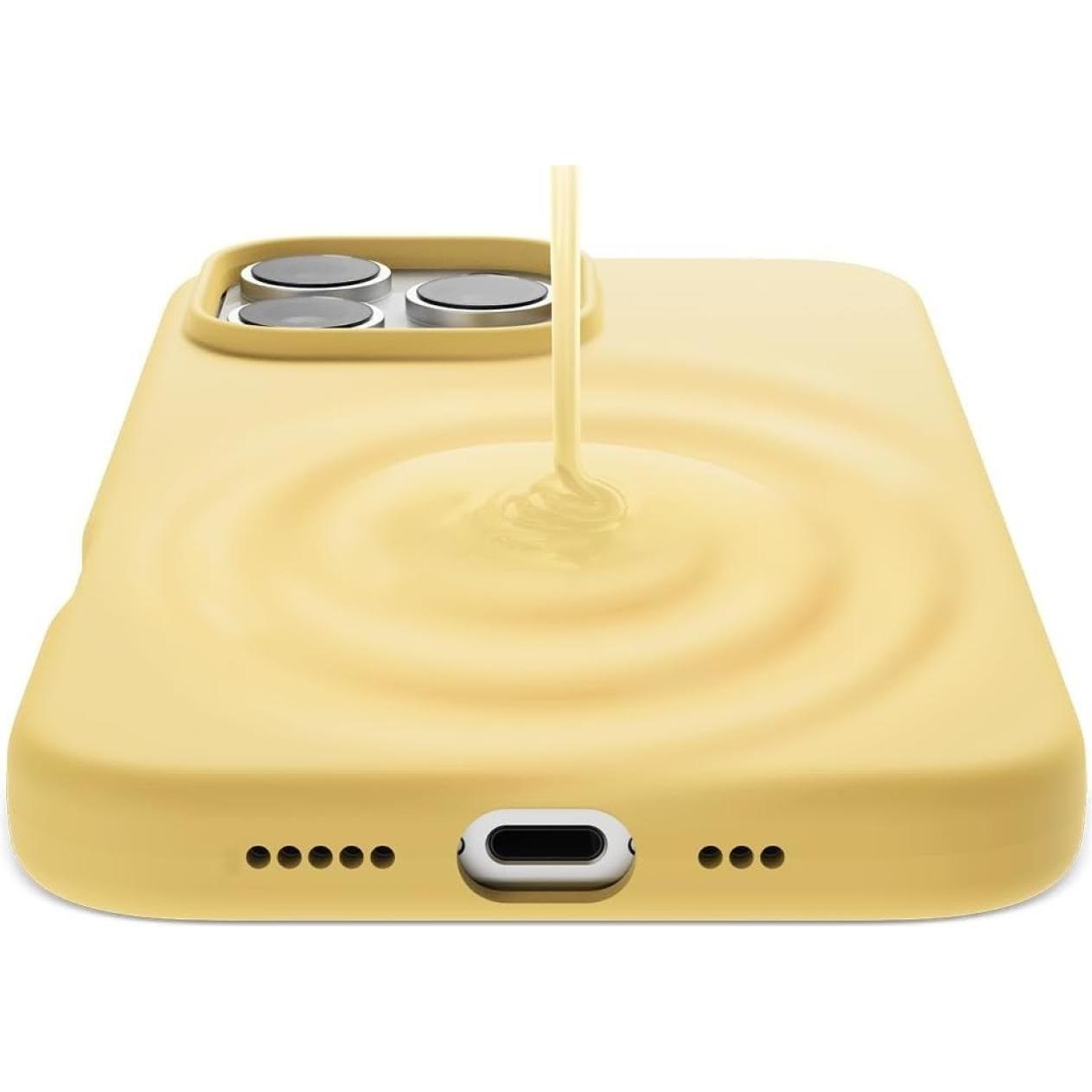 Thumbnail - Screenguard Liquid Silicone Case (Apple iPhone 16 Pro), Smartphone Hülle, Gelb