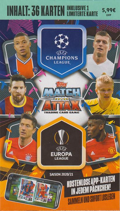 Topps Champions L. Match Attax Blisterp.20/21 (English, French, German, Italian)