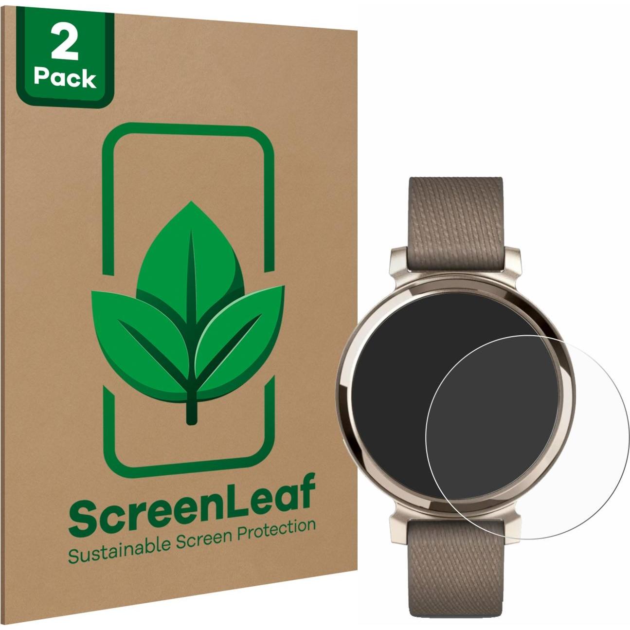 ScreenLeaf Schutzfolie nachhaltiger Displayschutz Displayschutzfolie Folie Klar Transparent, Smartwatch Schutzfolie, Tra...