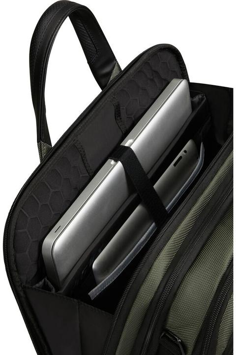 Actual product image Samsonite Laptopschoudertas - Pro-Dlx 6 Bailhandle 15.6 inch Uitbreidbaar 16/23 l - Green (15.60")