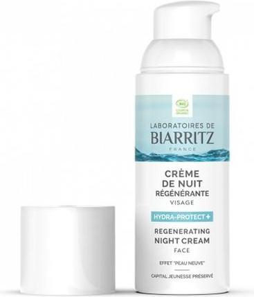 Produktbild Laboratoires de Biarritz Regenerierende BIO-Nachtcreme Gesicht Hyaluronsäure & Rotalge - 50ml - Hydr (50 ml, Nachtcreme)
