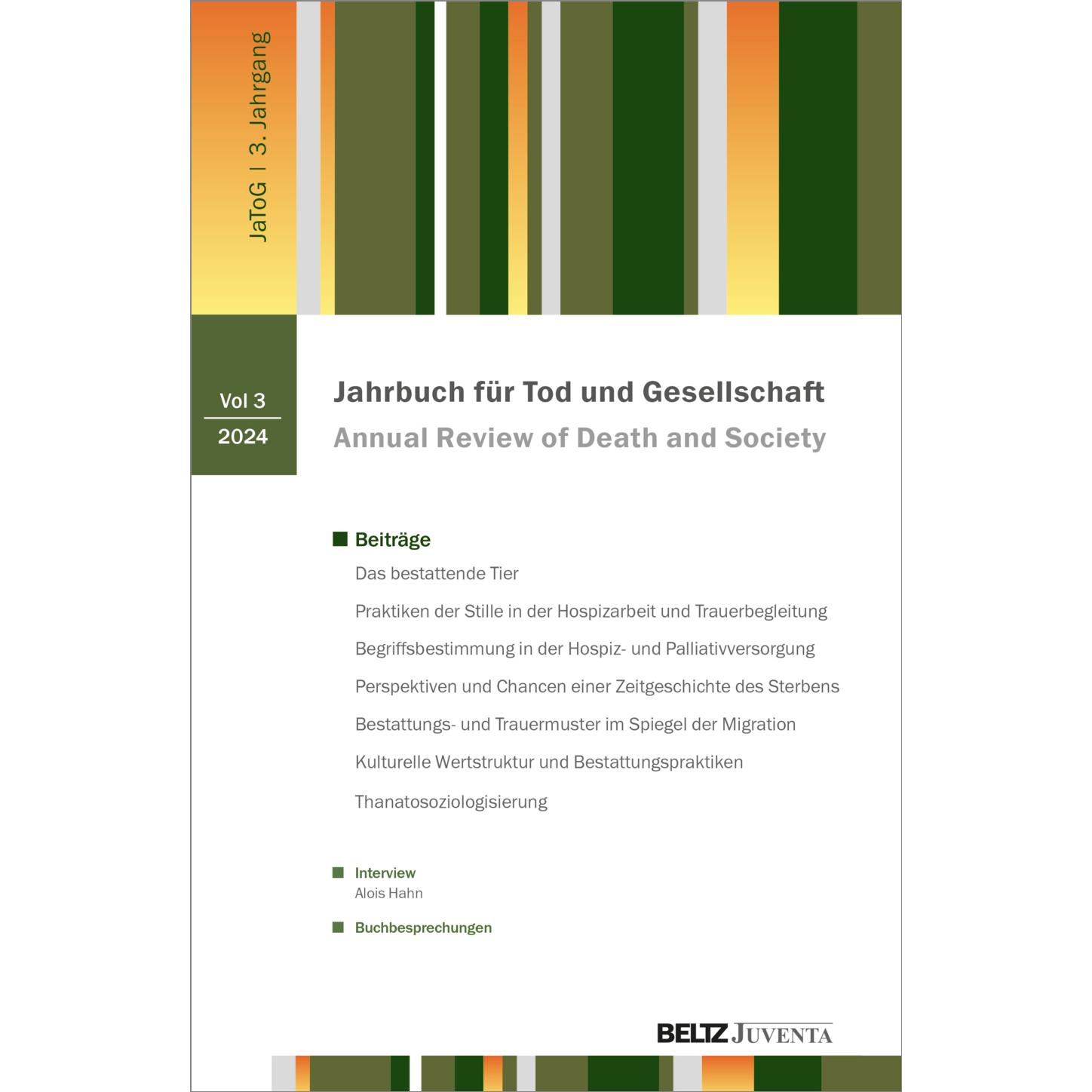 Jahrbuch für Tod und Gesellschaft 2024, Fachbücher von Matthias Meitzler, Thorsten Benkel