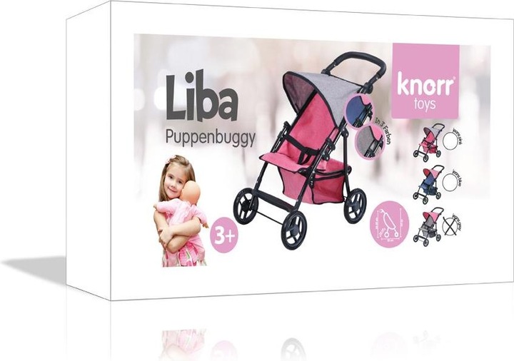 Image du produit Knorrtoys Poussette de poupée Liba - jeans grey