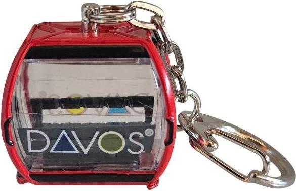 Actual product image Jägerndorfer Key fob red Davos Omega-IV, metal