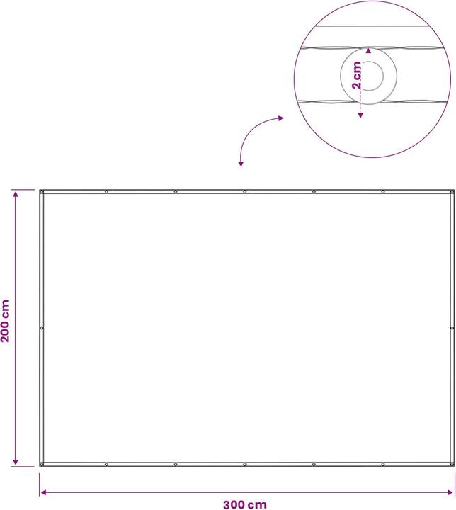 Produktbild vidaXL Balkonsichtschutz